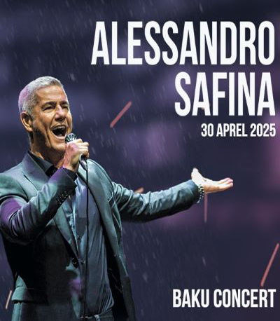 Alessandro Safina Bakıda konsert proqramı ilə çıxış edib