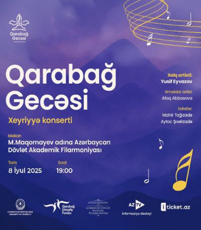 Bakıda “Qarabağ Gecəsi” xeyriyyə konserti keçirilib